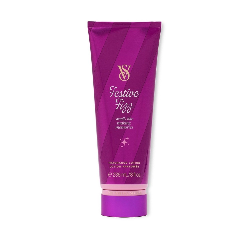 Victoria's Secret Festive Fizz Fragrance Lotion 8oz Cranberry Bubbly Blackberry
